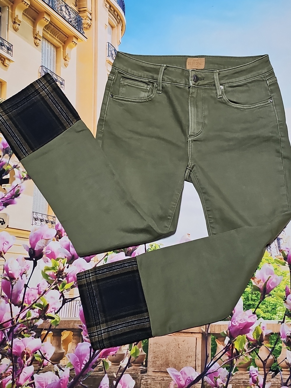 Driftwood Colette‎ Green Crop Jeans Size 26